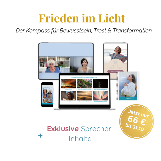 Frieden im Licht Hoffnungskompass Werbegrafik